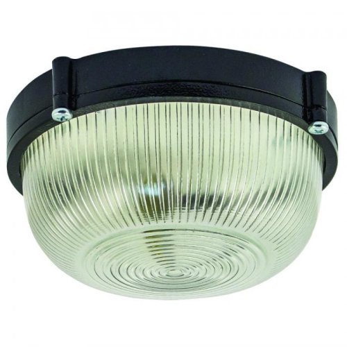 Светильник банный Элетех 1301 НПП 03-60-013 220В Е27 60Вт IP65 К/М/Черный 187х80мм картинка 